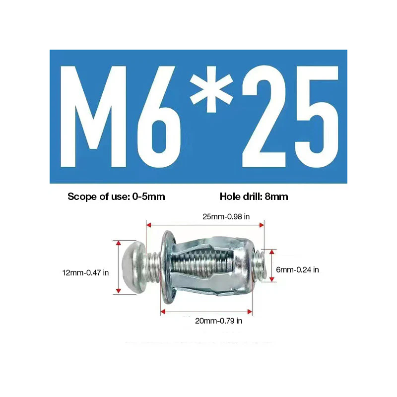 Expansion Screw Petal Nut(50 Pcs) - Image 12