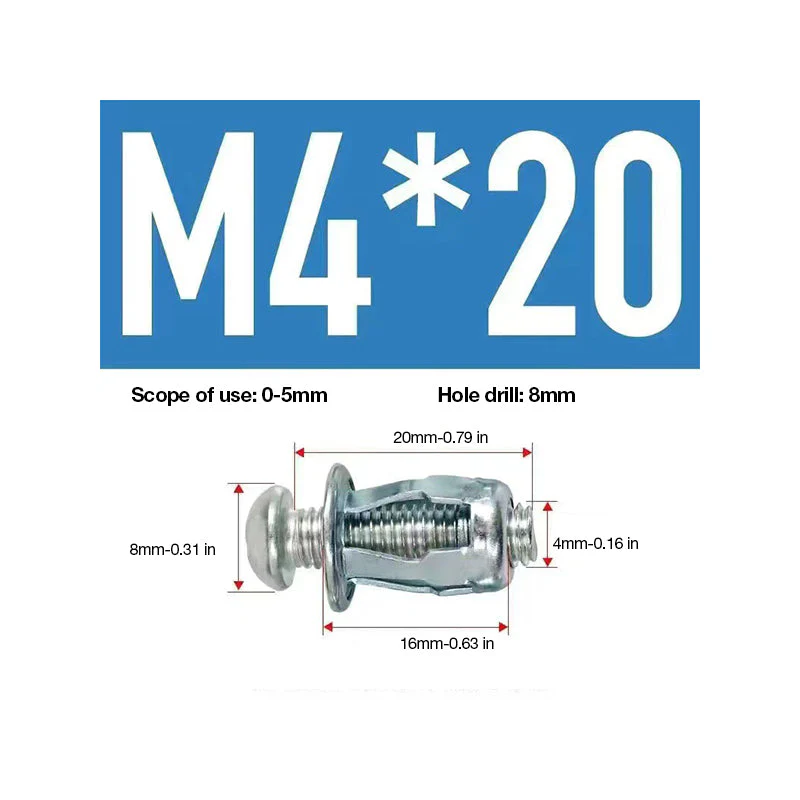 Expansion Screw Petal Nut(50 Pcs) - Image 15
