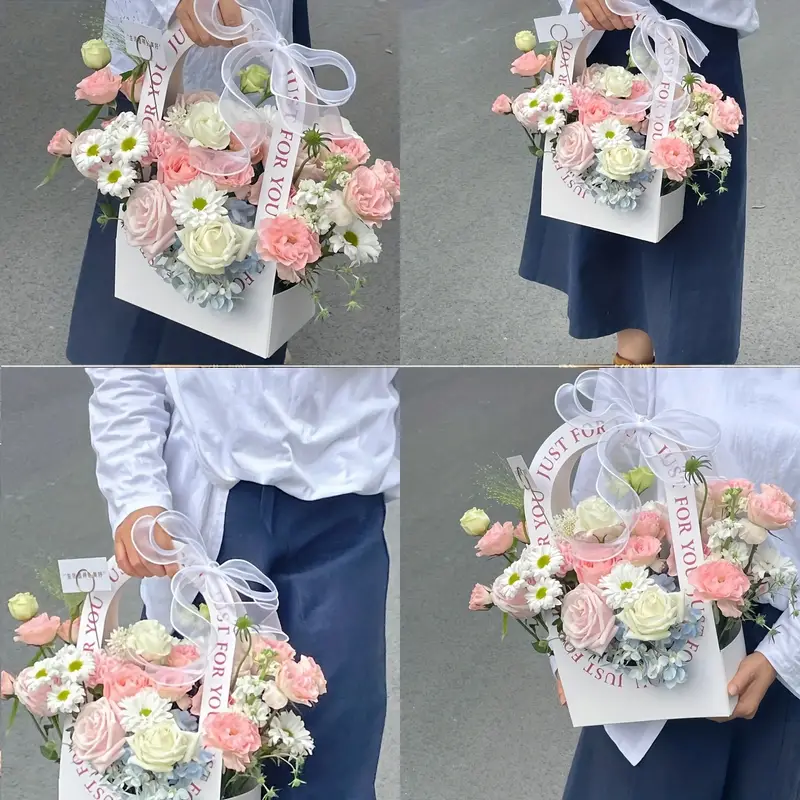 🌸Perfect decoration for wedding festivals-DIY paper box flower belt-handbag - Image 4