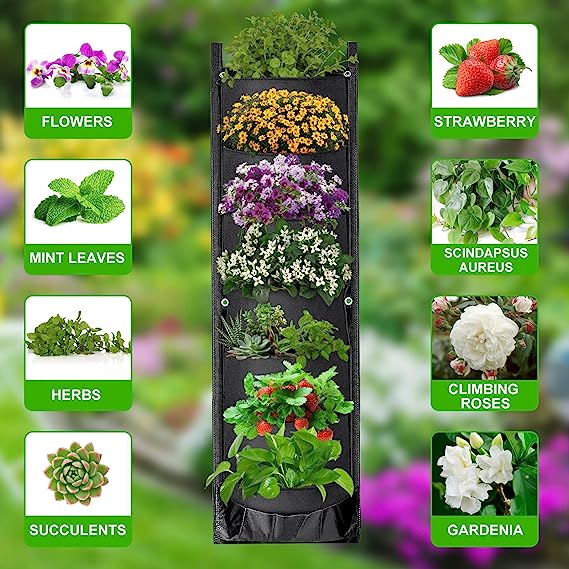 (🔥Promotion-SAVE 50% OFF)🌷7 Pockets Hanging Vertical Planter-BUY 3 GET FREE SHIPPING - Image 3