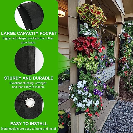 (🔥Promotion-SAVE 50% OFF)🌷7 Pockets Hanging Vertical Planter-BUY 3 GET FREE SHIPPING - Image 4