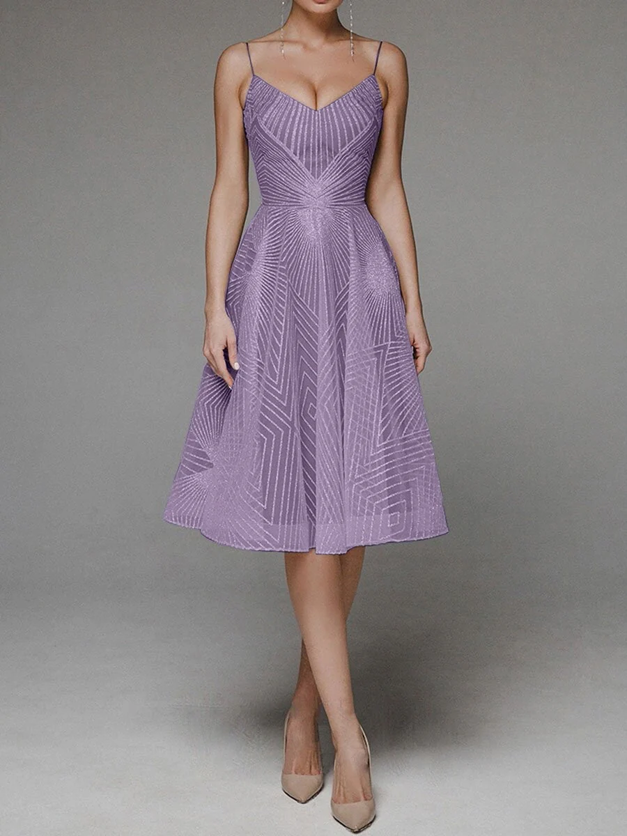 Fashion V Neck Sling A-Line Dress - Image 6