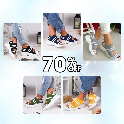 🔥💰Promotion 70% OFF!👭 Leather Orthopedic Arch Support Sandals Diabetic Knitting Walking Sandals. - Image 11