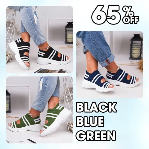 🔥💰Promotion 70% OFF!👭 Leather Orthopedic Arch Support Sandals Diabetic Knitting Walking Sandals. - Image 9