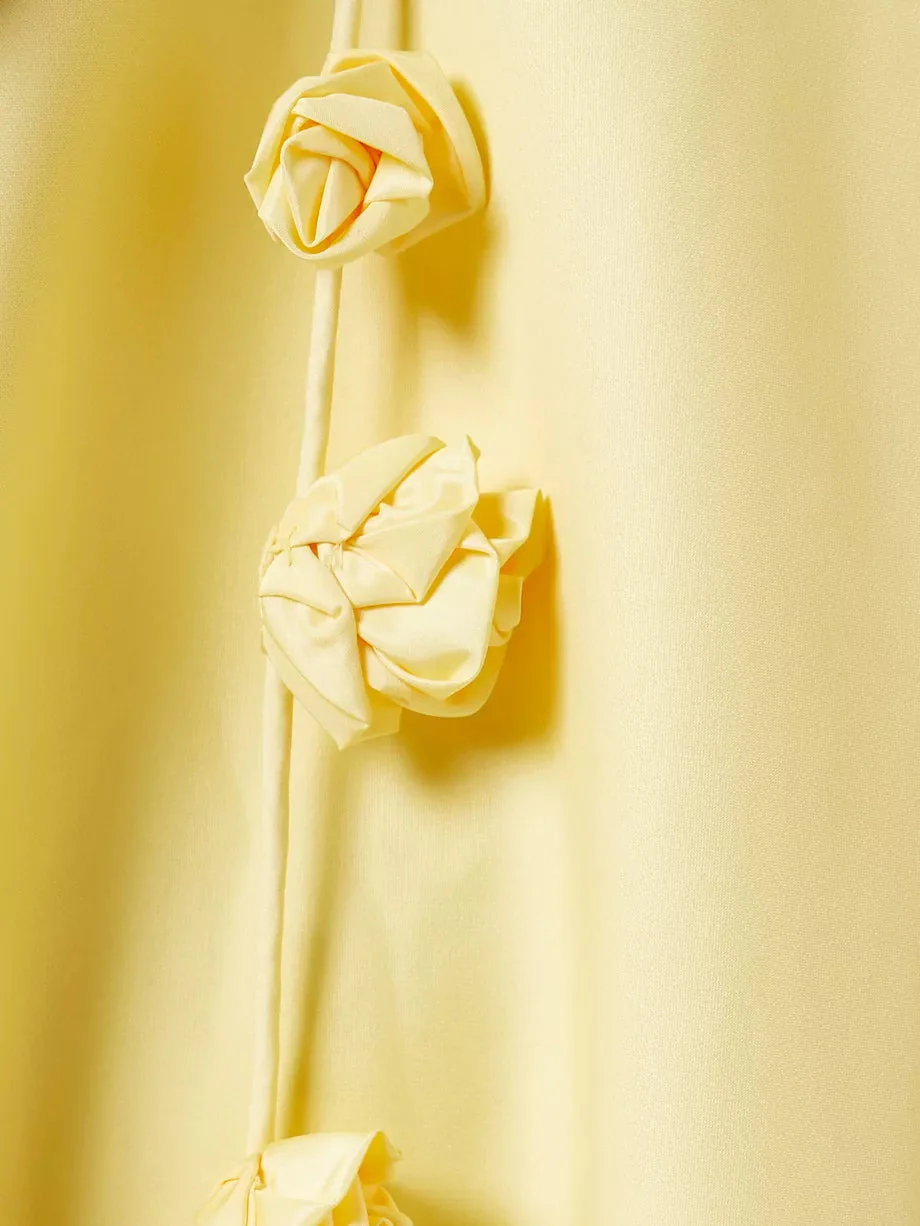 Backless 3D Rose Mini Dress - Image 5