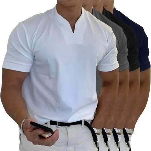 🔥2023 Men Gentlemans business Short Sleeve Fitness T Shirt - Image 10
