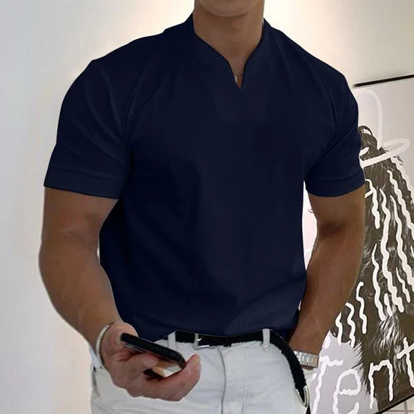 🔥2023 Men Gentlemans business Short Sleeve Fitness T Shirt - Image 2