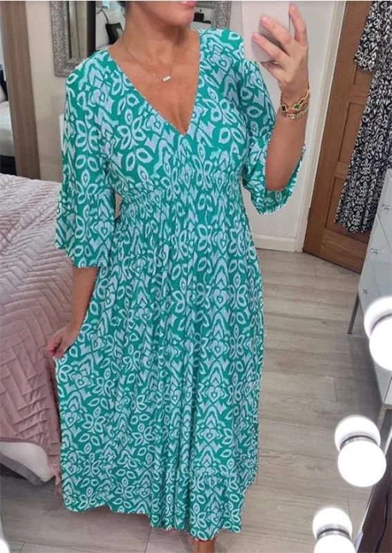 🔥40% OFF🔥V-neck floral dress