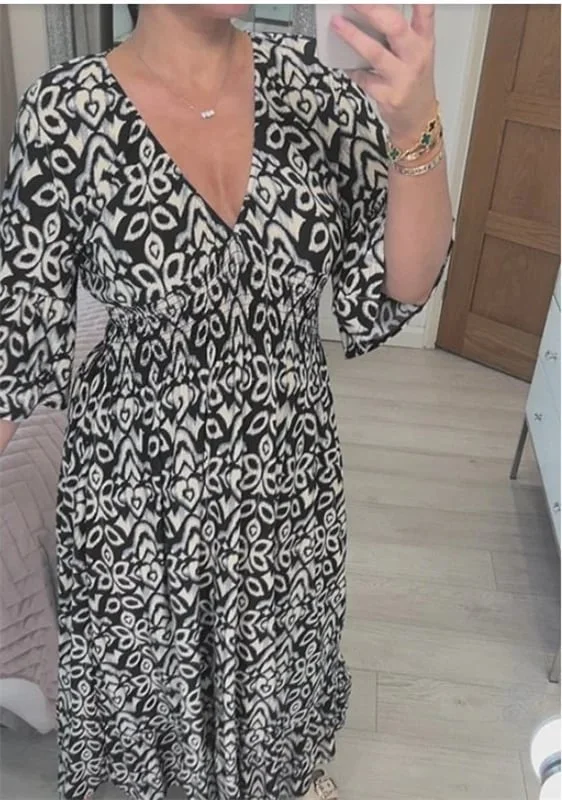 🔥40% OFF🔥V-neck floral dress - Image 4