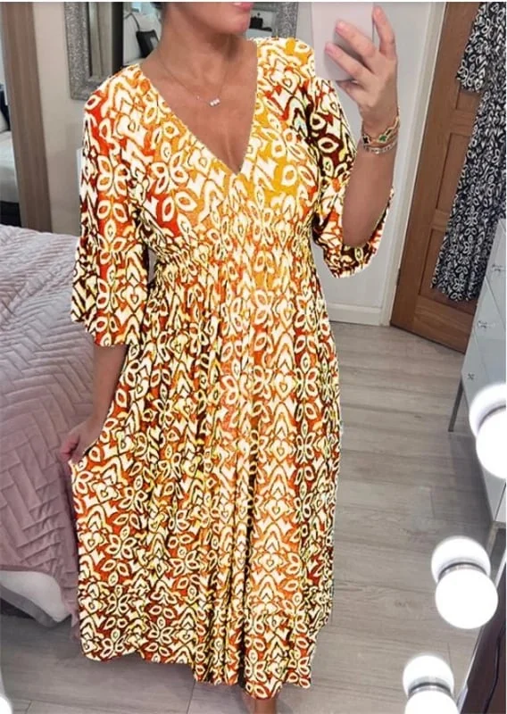 🔥40% OFF🔥V-neck floral dress - Image 5