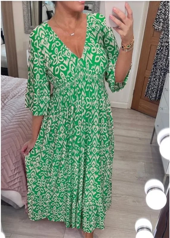 🔥40% OFF🔥V-neck floral dress - Image 6
