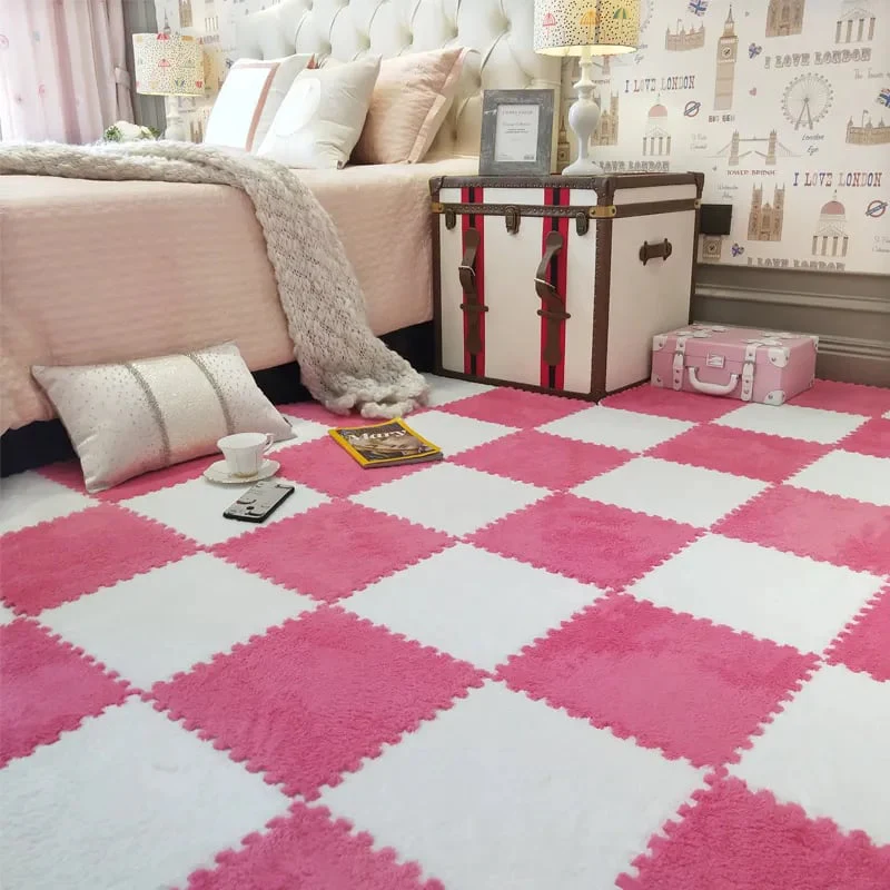 Child Carpet Baby Assembled Home Shaggy Soft Splice EVA Foam Mats - Image 4