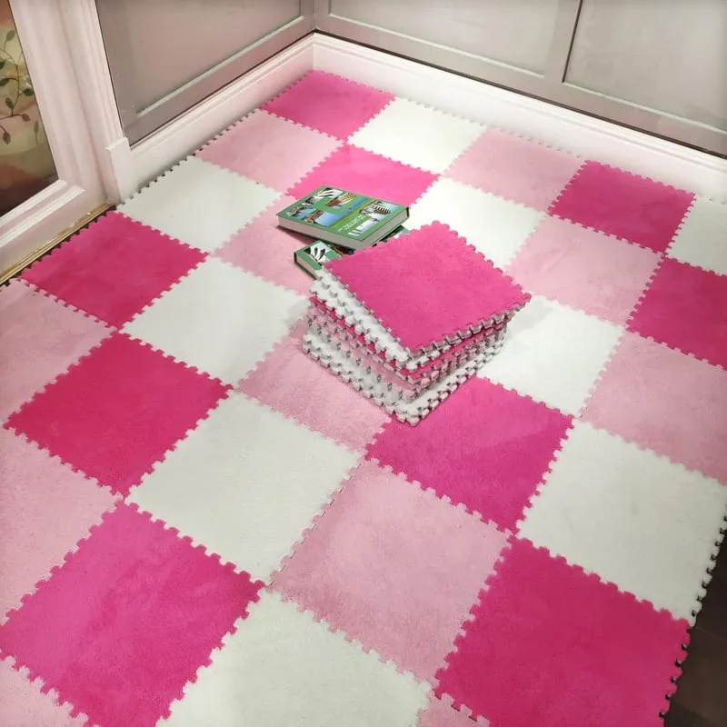 Child Carpet Baby Assembled Home Shaggy Soft Splice EVA Foam Mats - Image 6
