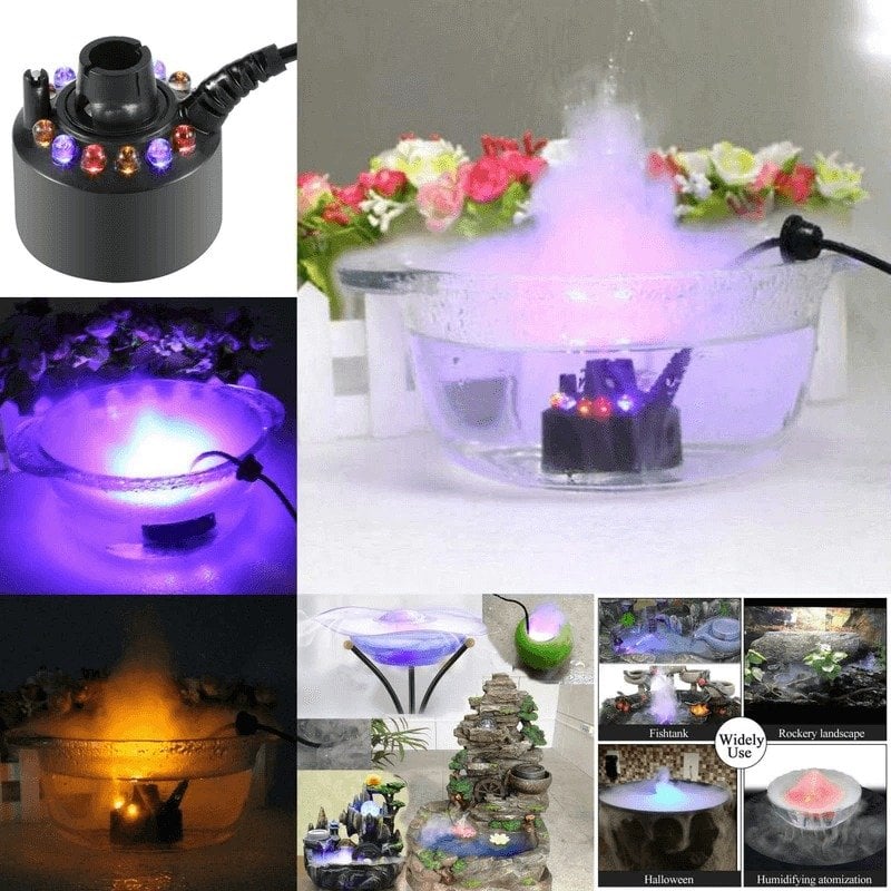 🎃12 LED light Ultrasonic Mist Maker Fogger - Image 2