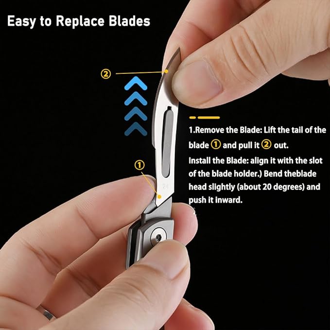 ⏰🏆Folding Scalpel Knife with 10pcs Replaceable Blades - Image 4