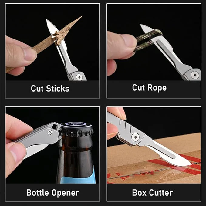 ⏰🏆Folding Scalpel Knife with 10pcs Replaceable Blades - Image 5