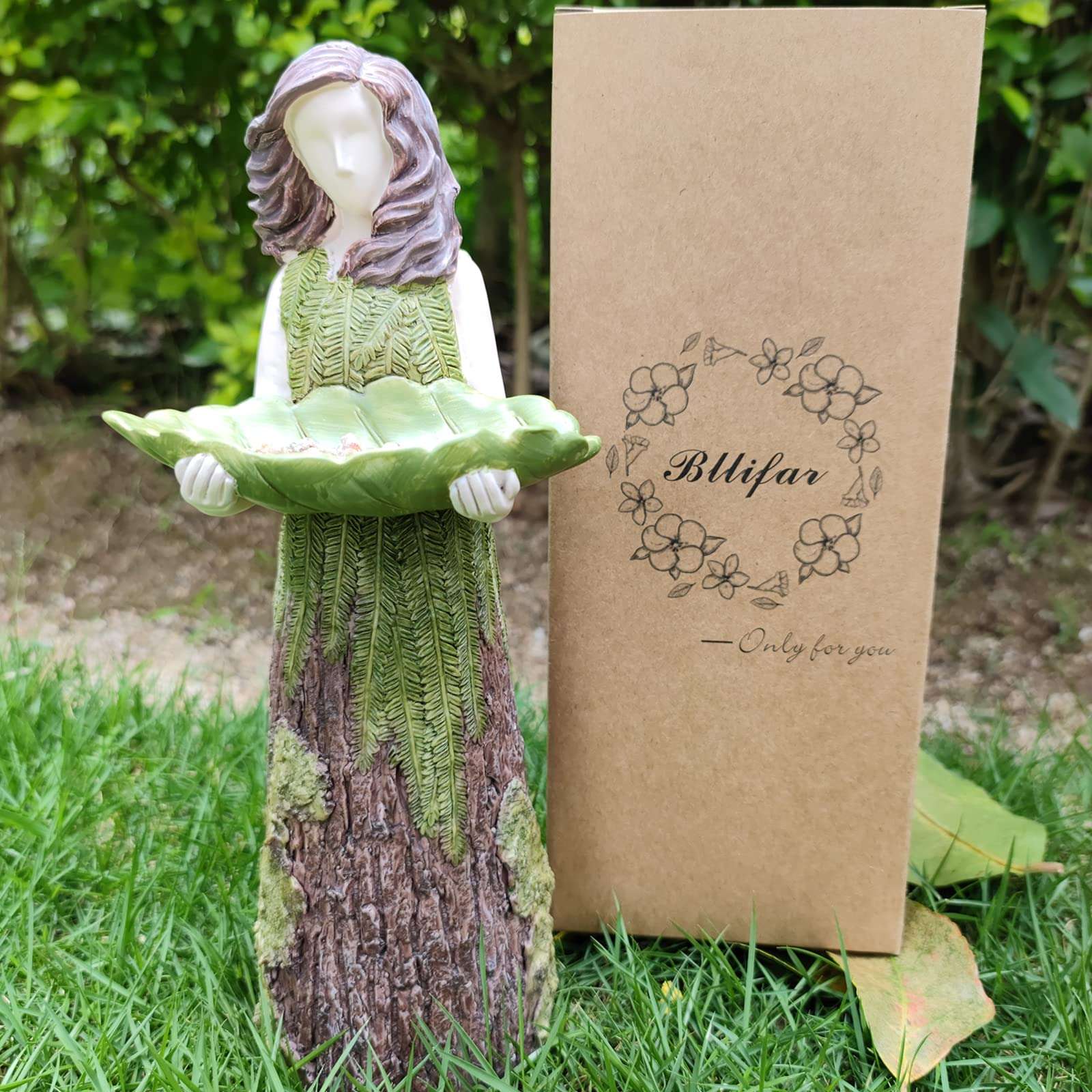 ( 💐🔥 Purchase 2 free birds 1) Forest Girl Bird Feeder - Bird Feeder Fairy Statue - Image 4