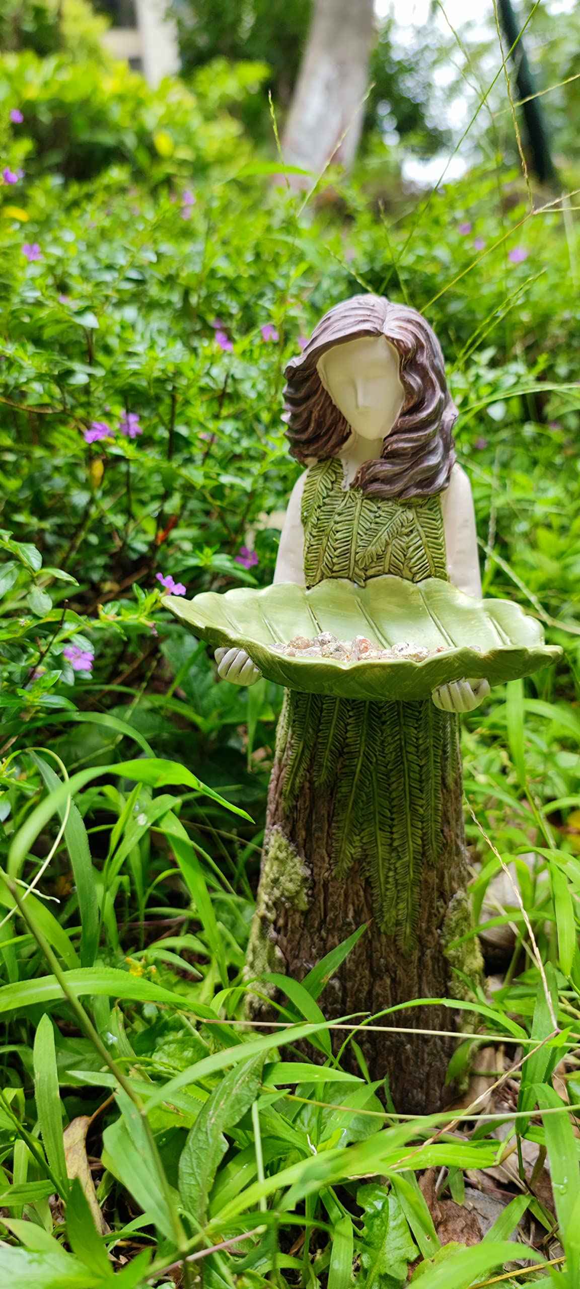 ( 💐🔥 Purchase 2 free birds 1) Forest Girl Bird Feeder - Bird Feeder Fairy Statue - Image 5