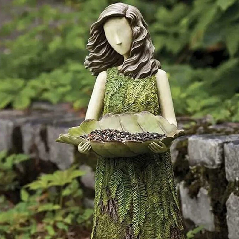 ( 💐🔥 Purchase 2 free birds 1) Forest Girl Bird Feeder - Bird Feeder Fairy Statue - Image 8