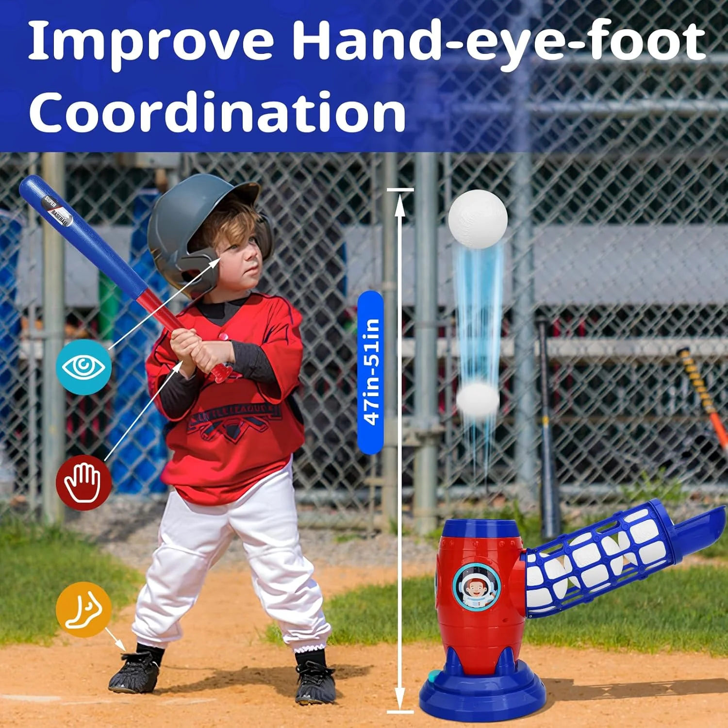 Fun Outdoor Sports Toys: Youth Baseball Training Set - Image 2