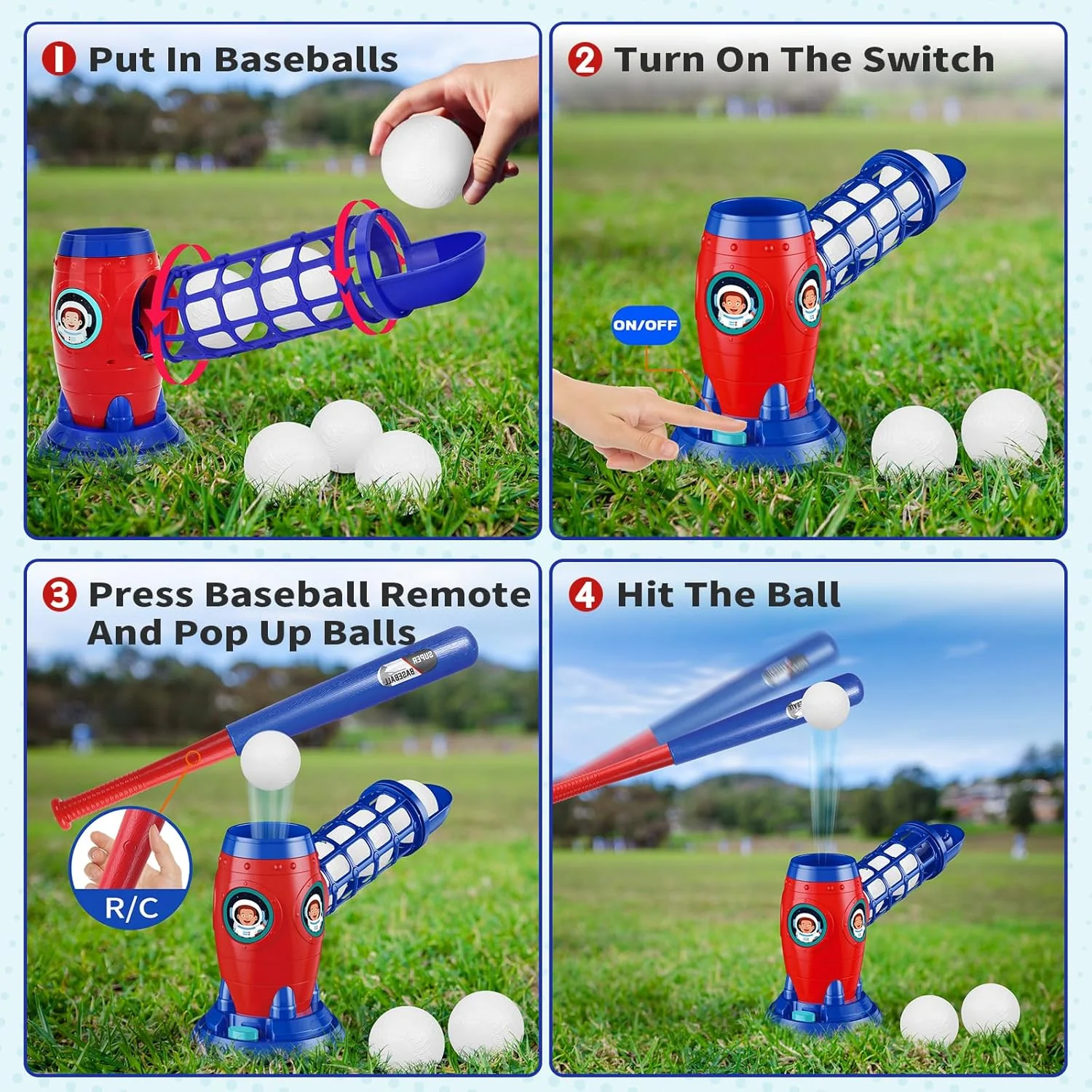 Fun Outdoor Sports Toys: Youth Baseball Training Set - Image 6