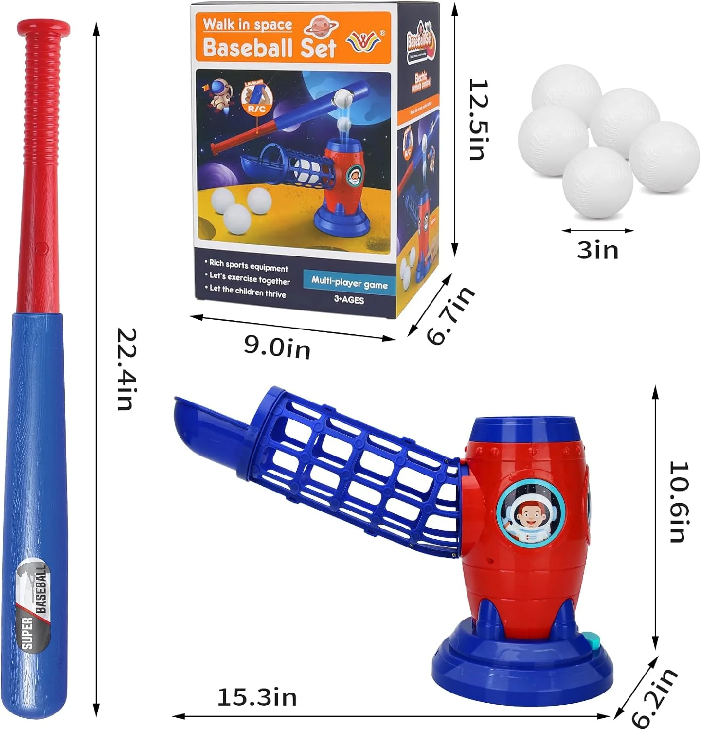 Fun Outdoor Sports Toys: Youth Baseball Training Set - Image 7