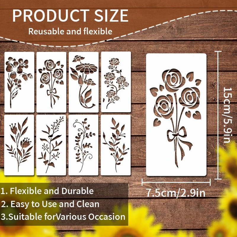 🏡This Week's Special Sale -Garden Fence Large Flower Stencils🌻DIY Decoration - Image 10