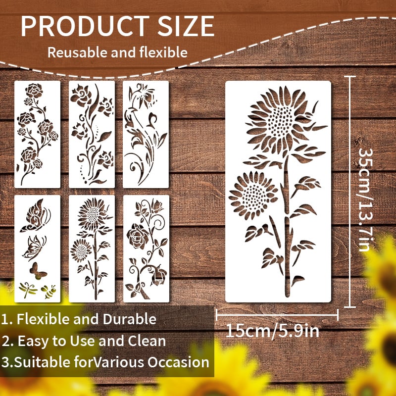 🏡This Week's Special Sale -Garden Fence Large Flower Stencils🌻DIY Decoration - Image 8