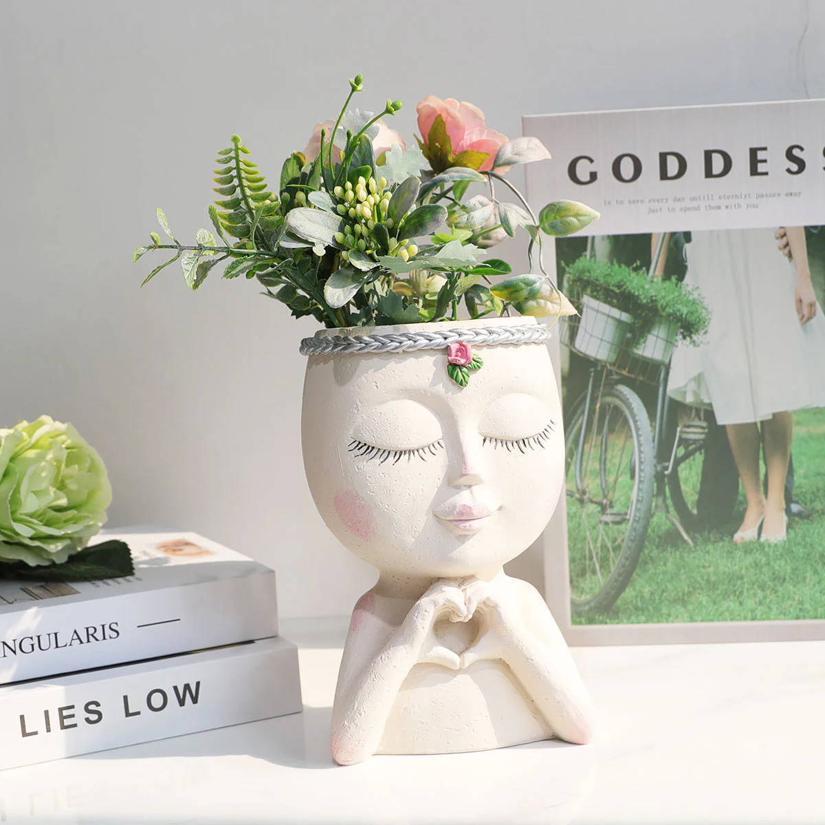 💝2023 HOT SALE-Girl Face Head Planter - Image 10