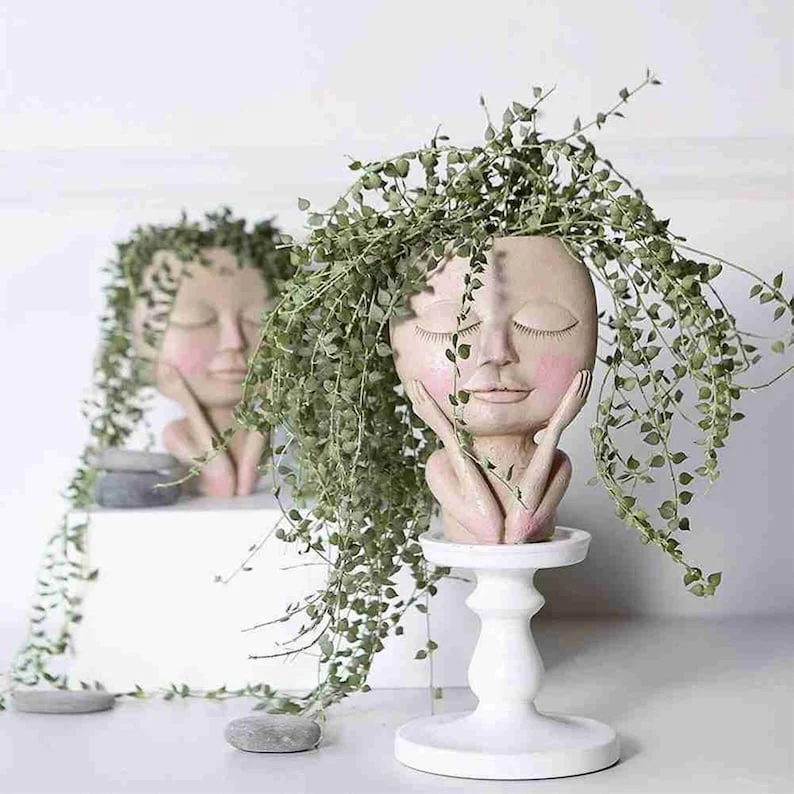 💝2023 HOT SALE-Girl Face Head Planter - Image 6