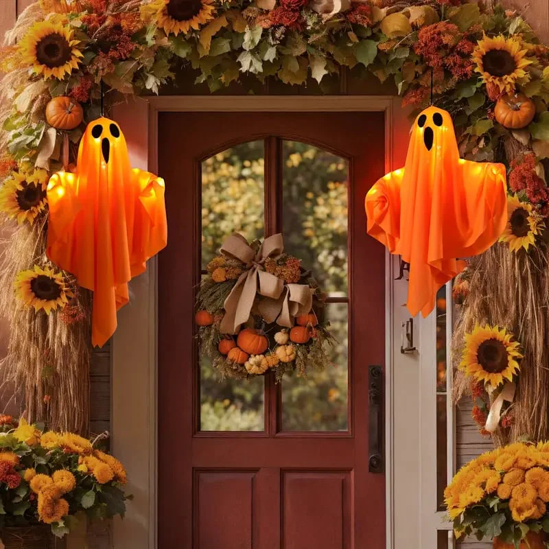 👻👻Halloween Glowing Ghost Chandelier - Image 10