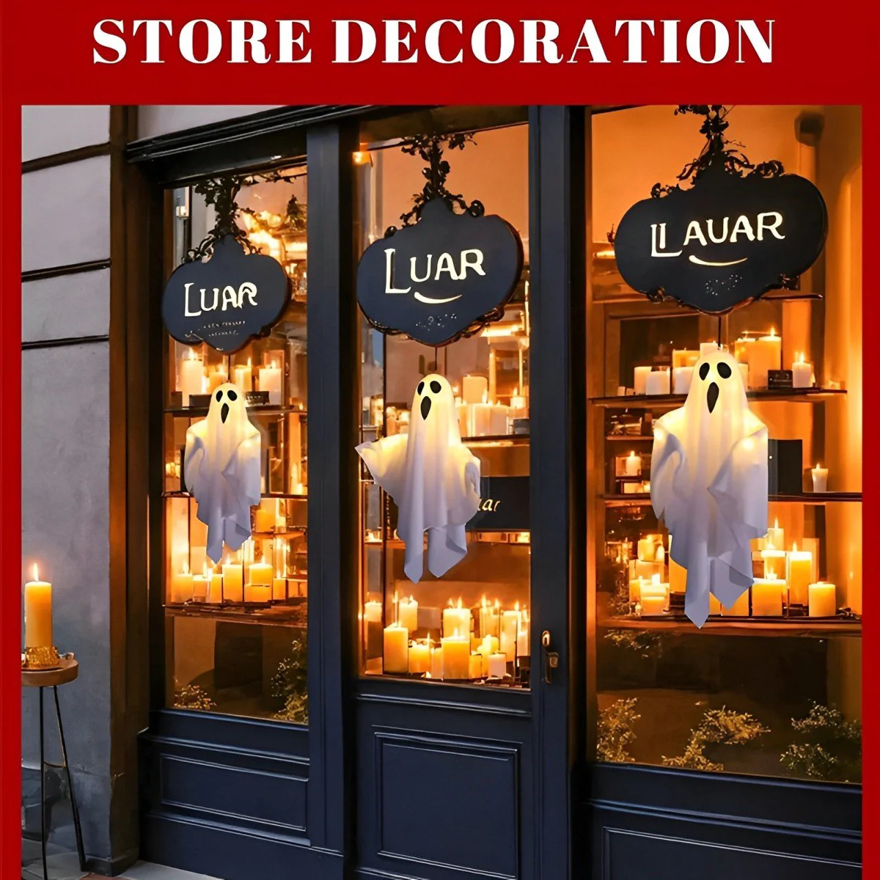 👻👻Halloween Glowing Ghost Chandelier - Image 14