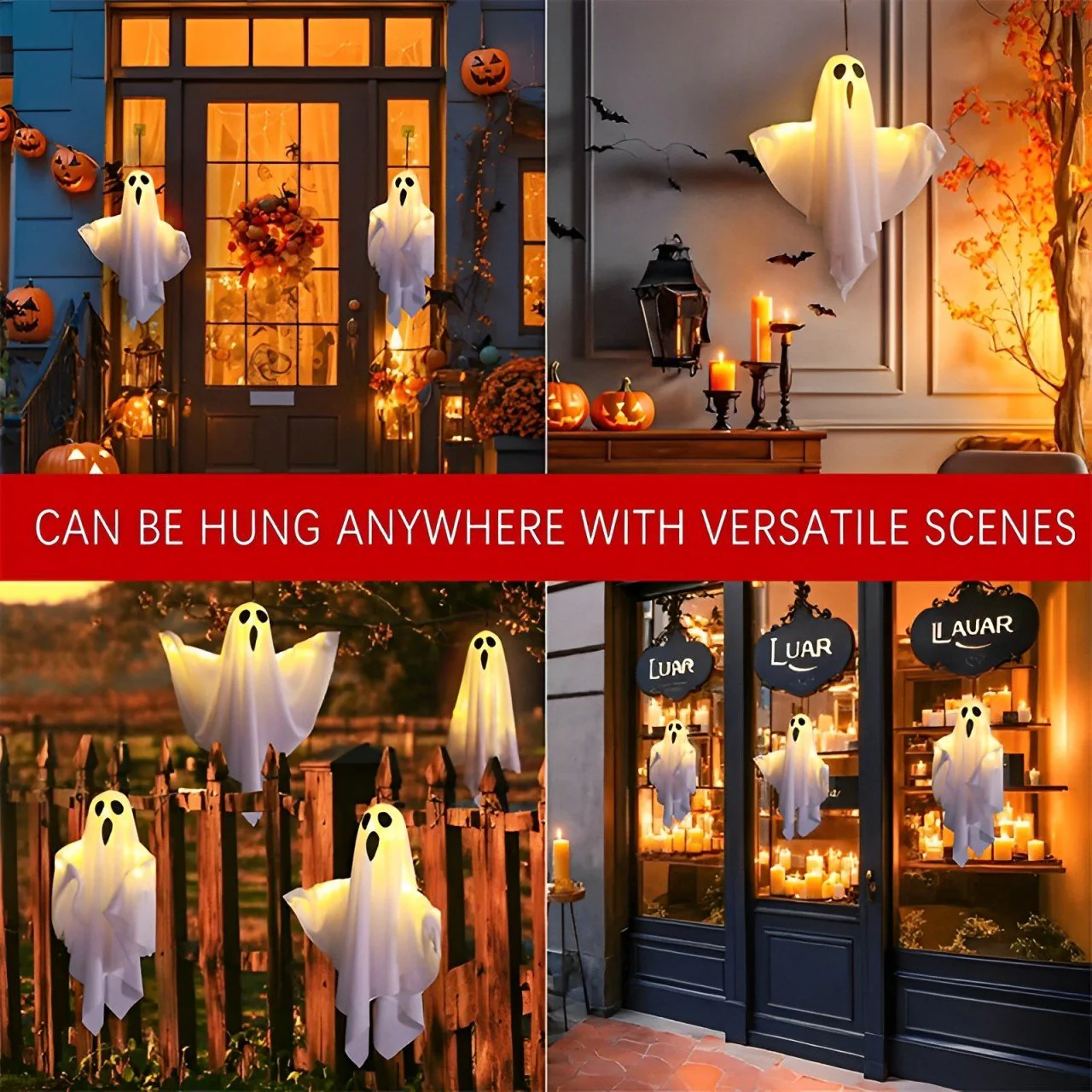 👻👻Halloween Glowing Ghost Chandelier - Image 3