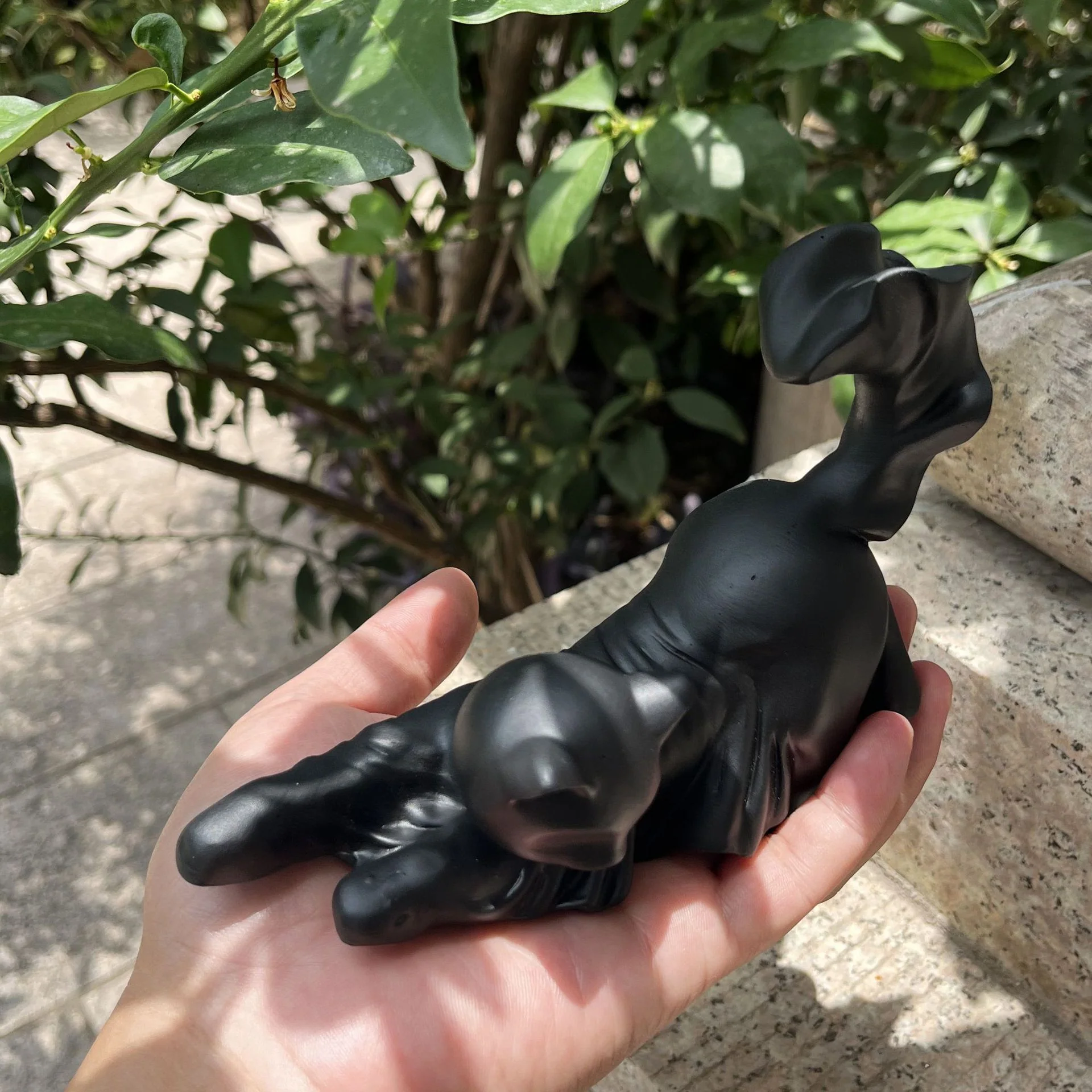 Halloween spooky black cat statue - Image 9