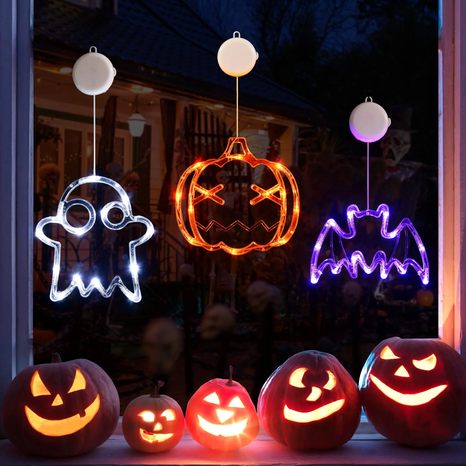 ✨Hot Sale✨ 2023 Upgrade Halloween Window Lights  Decorations - Image 11
