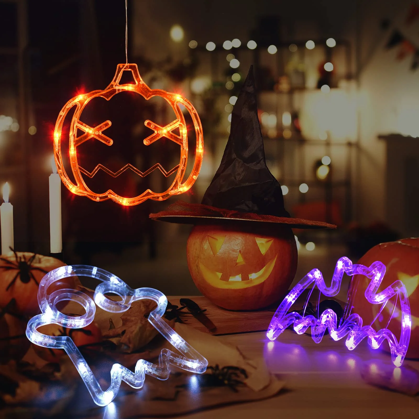 ✨Hot Sale✨ 2023 Upgrade Halloween Window Lights  Decorations - Image 12