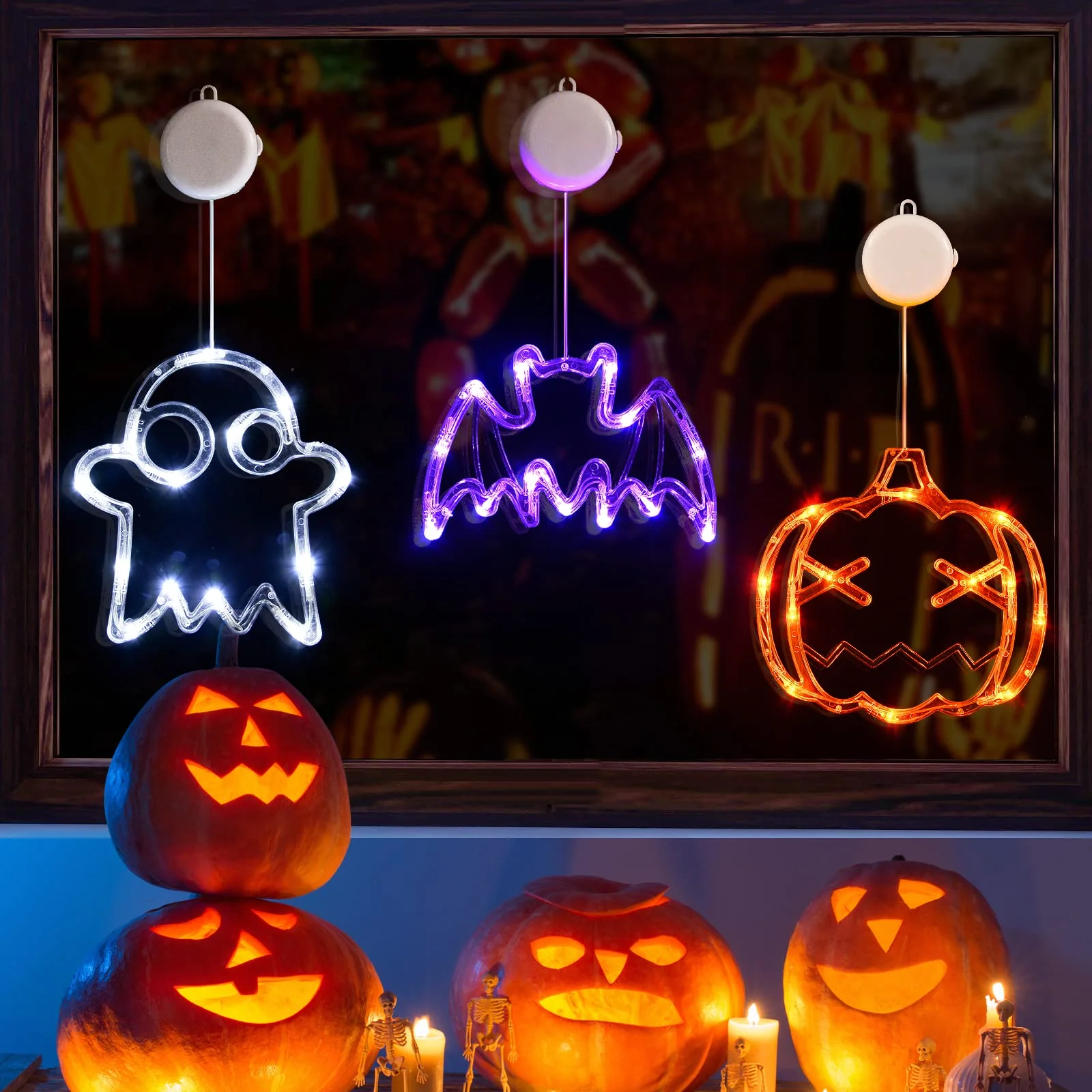 ✨Hot Sale✨ 2023 Upgrade Halloween Window Lights  Decorations - Image 14