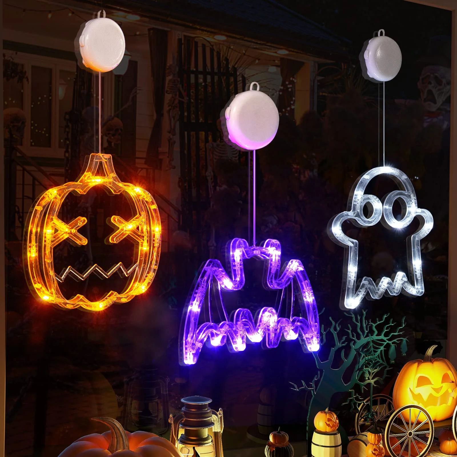 ✨Hot Sale✨ 2023 Upgrade Halloween Window Lights  Decorations - Image 16
