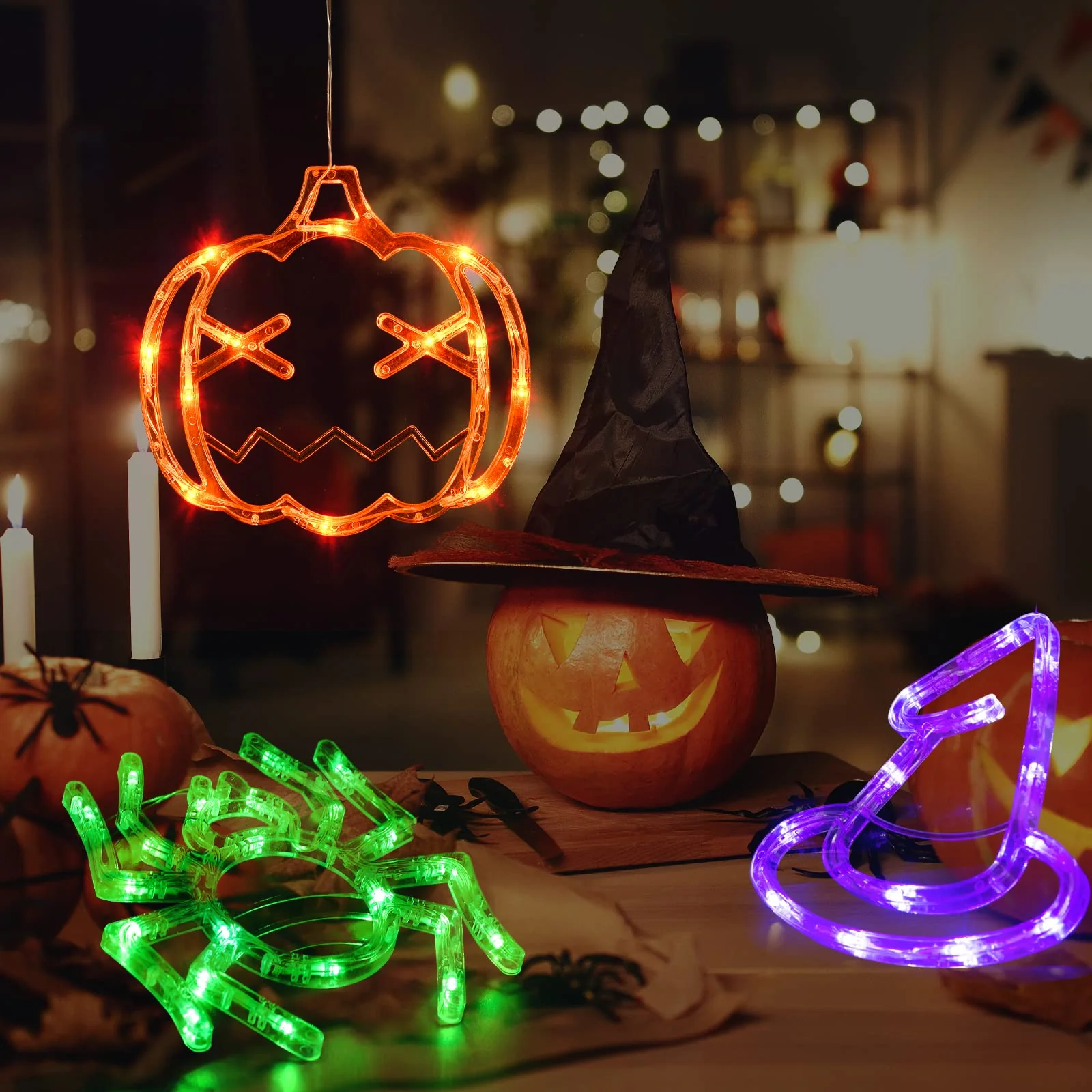 ✨Hot Sale✨ 2023 Upgrade Halloween Window Lights  Decorations - Image 18