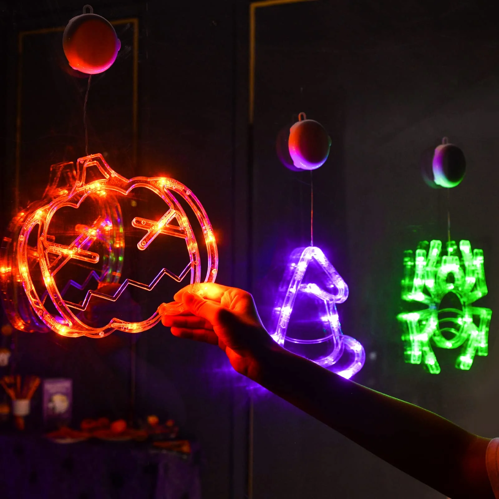 ✨Hot Sale✨ 2023 Upgrade Halloween Window Lights  Decorations - Image 21