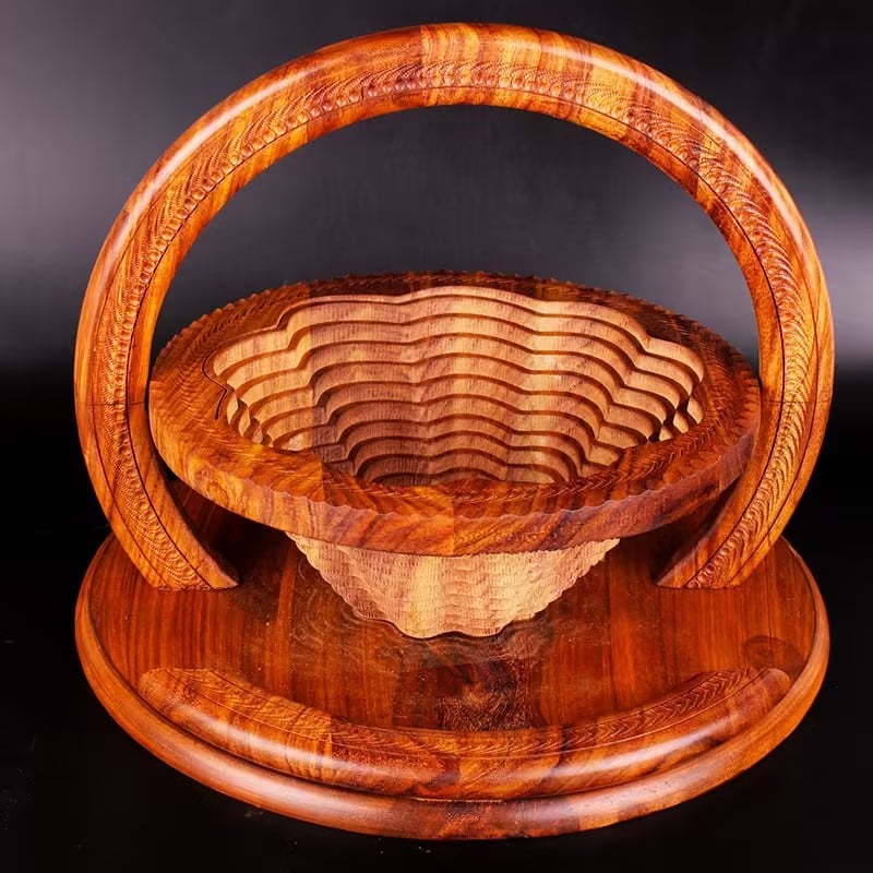 49% OFF🔥-Handmade wood carving fruit plate - Image 2