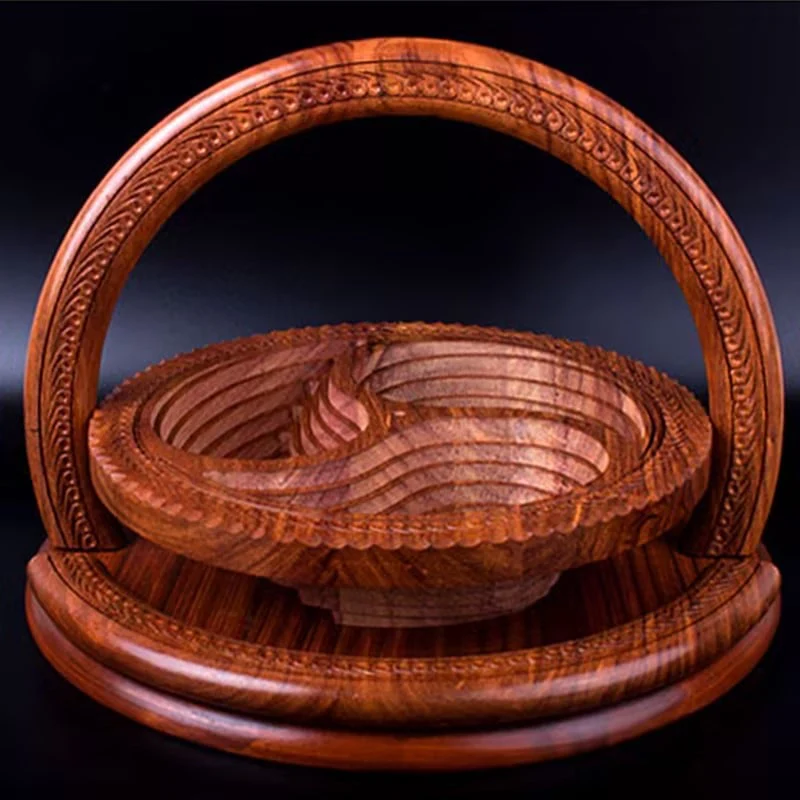 49% OFF🔥-Handmade wood carving fruit plate - Image 4