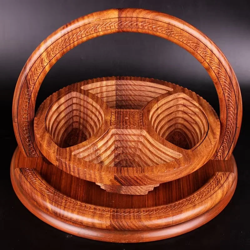 49% OFF🔥-Handmade wood carving fruit plate - Image 5