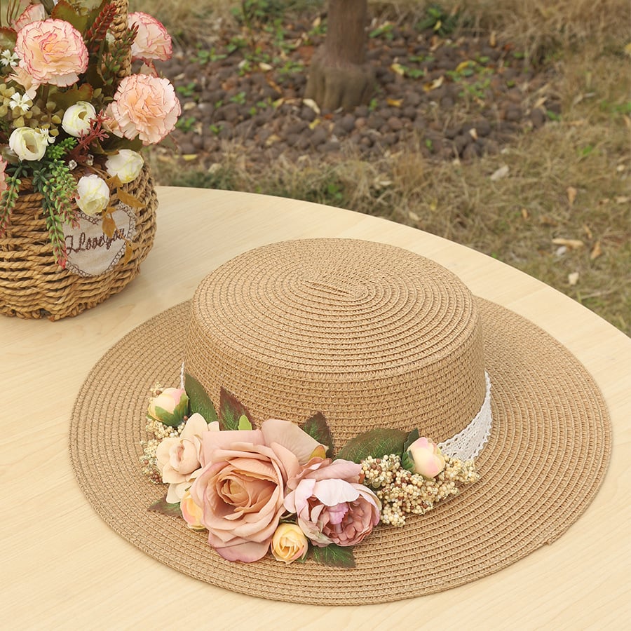 Handmade Woven Flower Straw Hatš„Buy 2 Get 10% OFF - Image 2