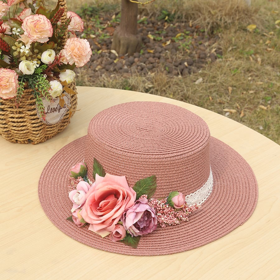 Handmade Woven Flower Straw Hatš„Buy 2 Get 10% OFF - Image 3