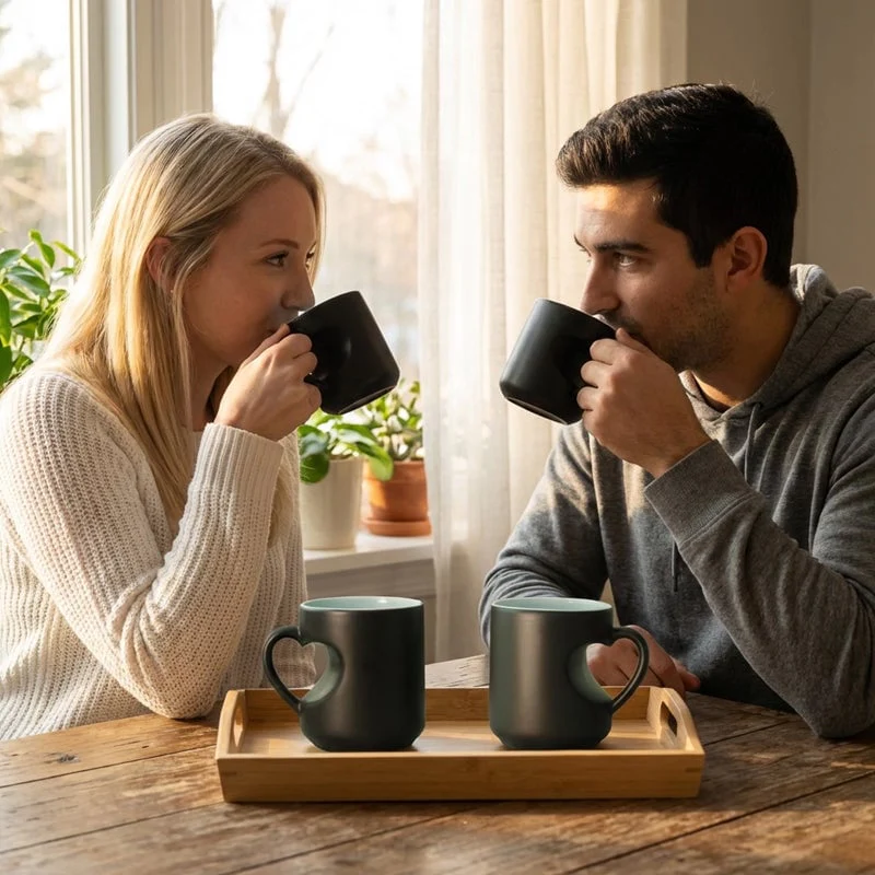 🔥Buy More Save More💖Heart-shaped Color-changing Ceramic Mug🎁 - Image 11