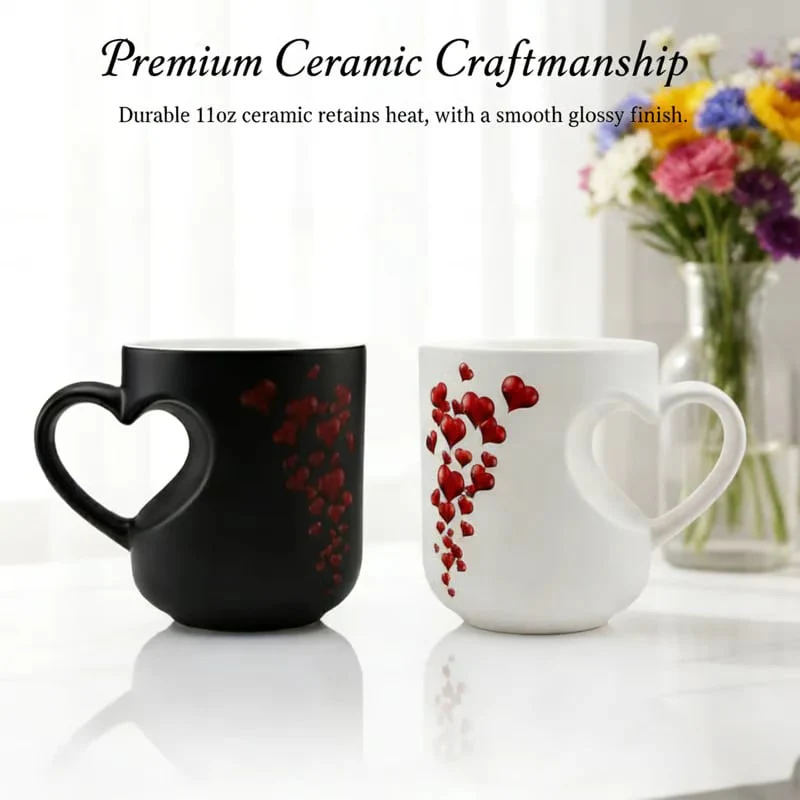 🔥Buy More Save More💖Heart-shaped Color-changing Ceramic Mug🎁 - Image 16