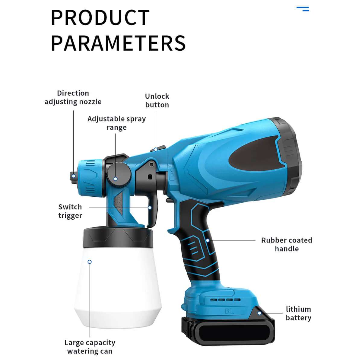 High pressure cordless paint spray machine - Image 3
