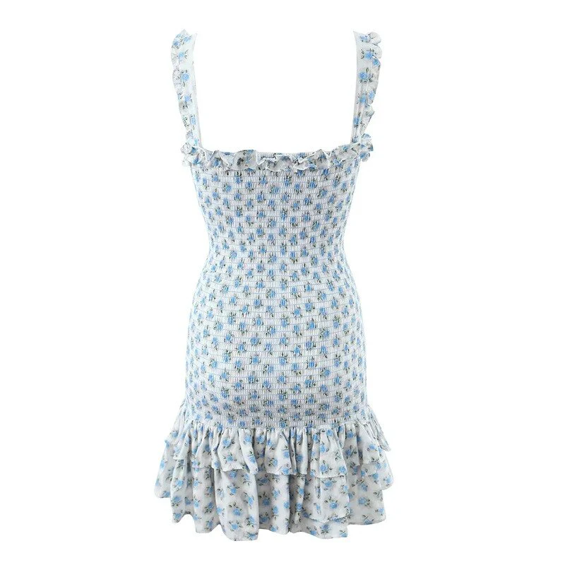 Flirty Ruffle Sleeveless A-line Mini Dress - Perfect for a Stylish Summer Look - Image 3