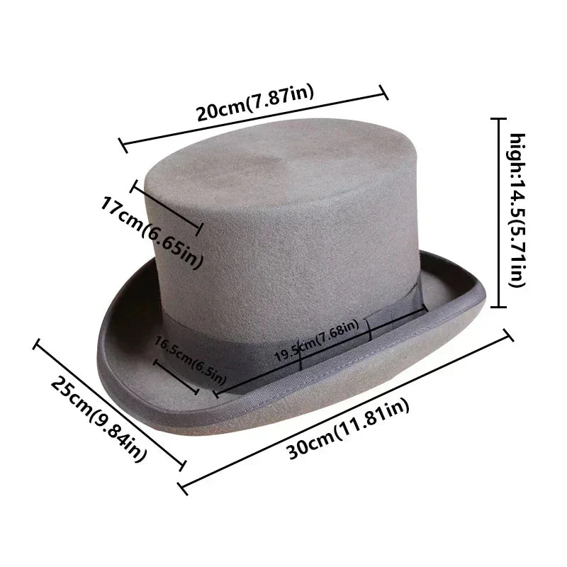 Elegant High Topper Hat - Classic Style for Timeless Sophistication - Image 8